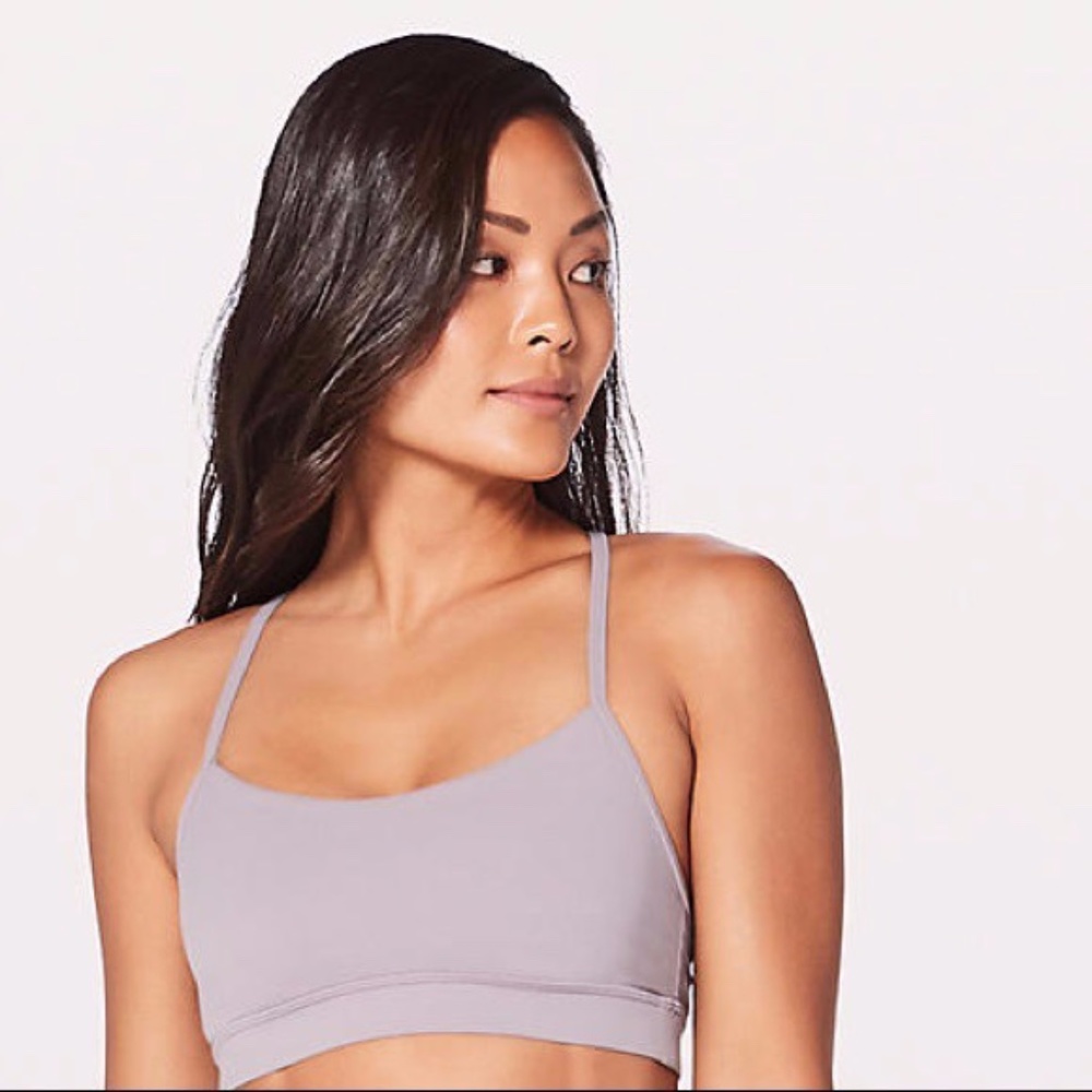 Lululemon Flow Y Bra Dusty Dawn Size 4 EUC